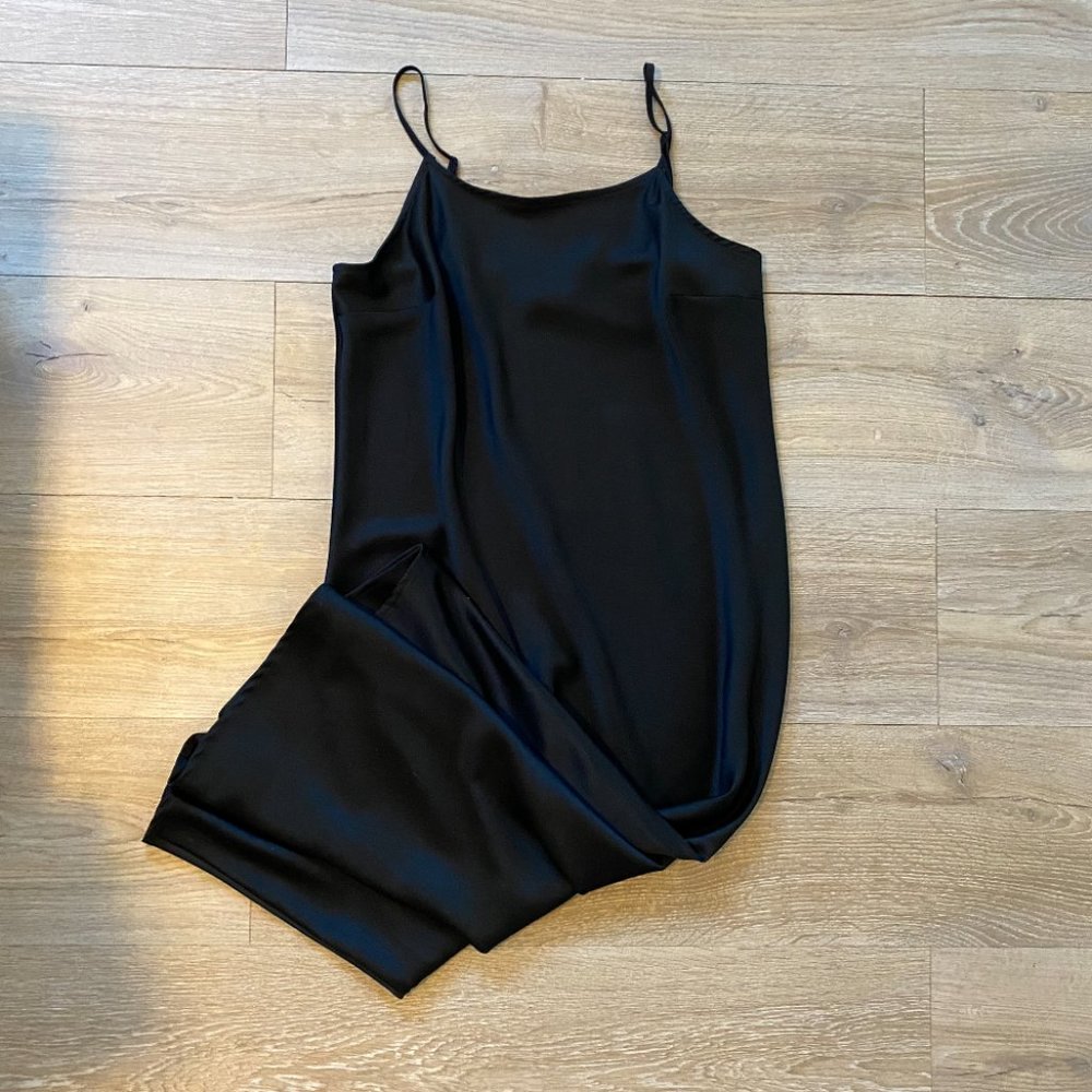 Black slip dress